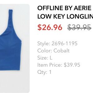 Women's Cobalt Blue Longline Top